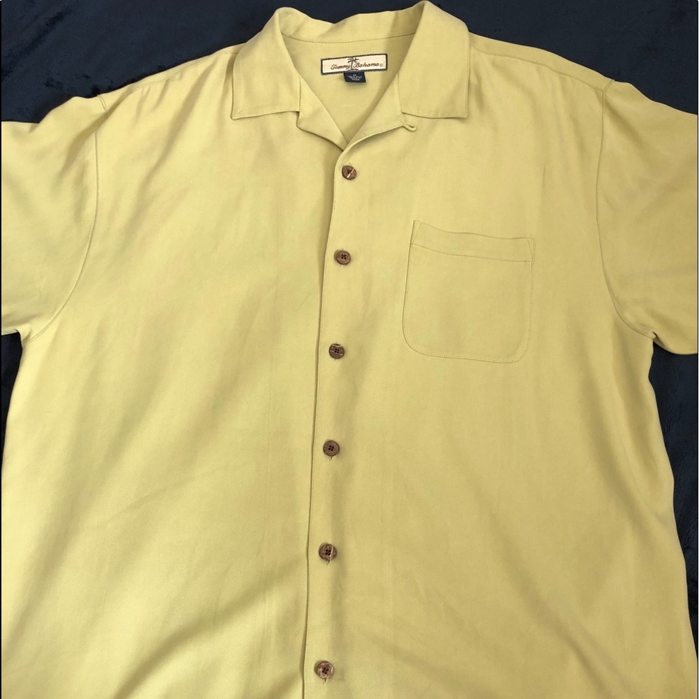 Tommy Bahama Light Green Relax All Silk Shirt